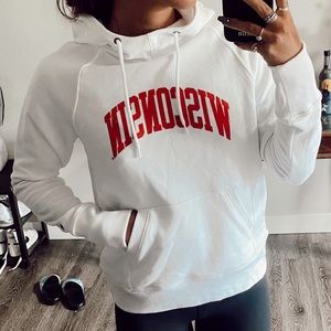 Wisconsin Champion Funnel Neck Hoodie